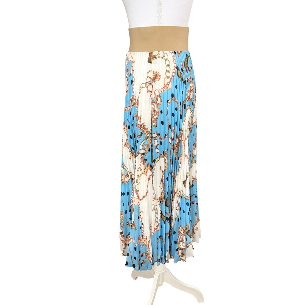 Loyd/Ford LA*SKRTS Pleated Chiffon Midi Skirt Size 1 (SM) Designer Luxury Chain - Picture 3 of 12